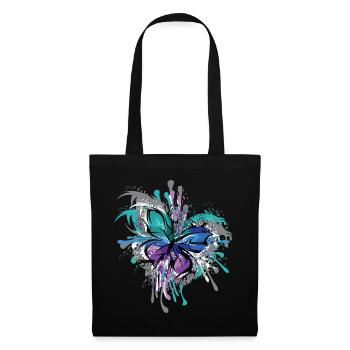 Butterfly Symbol Illustration Blast Colors - Tote Bag - black - Front