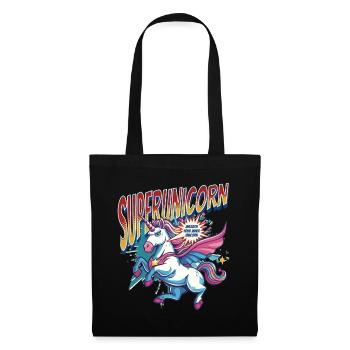Licorne super-héros superpouvoirs bande dessinée surnaturelle - Sac en tissu - noir - Devant