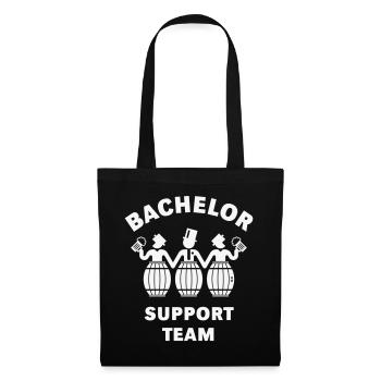 Équipe de soutien du baccalauréat (barils de bière pour enterrement de vie de garçon, W) - Sac en tissu - noir - Devant
