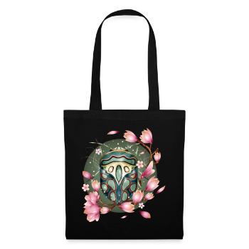 exotic African creepy crawly with magnolias - Tote Bag - black - Front