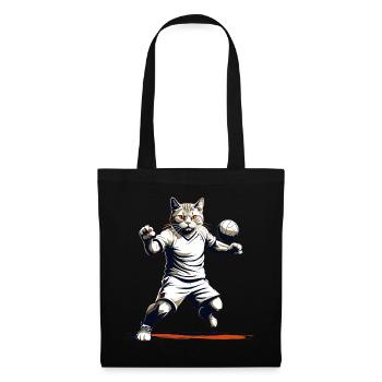 Cool Handball Cat Look Streetwear Iconique - Sac en tissu - noir - Devant
