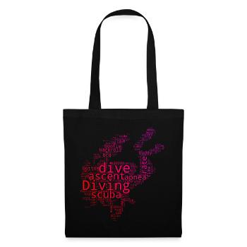 Plongeur Plongeur Plongeur Femmes Plongeur - Sac en tissu - noir - Devant