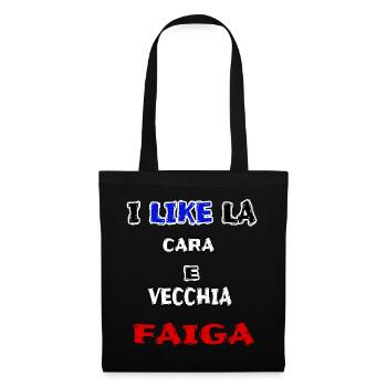 belle chemise CARA E VECCHIA FAIGA jerry calà - Sac en tissu - noir - Devant