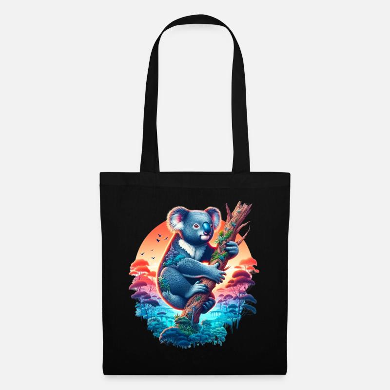 Koala - Sac en tissu - noir
