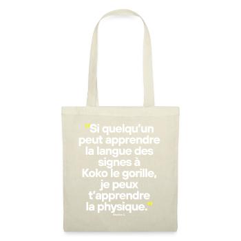 Big Bang Théory - Citation célèbre de séries TV - Sac en tissu - nature - Devant