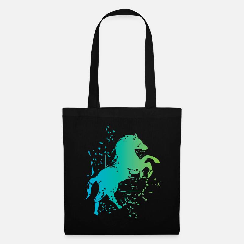Pferd Illustration Explosion Kunst Symbol icon - Stoffbeutel - Schwarz