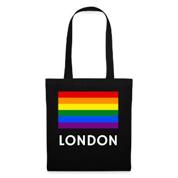 Pride Flag London - Tote Bag - black - Front