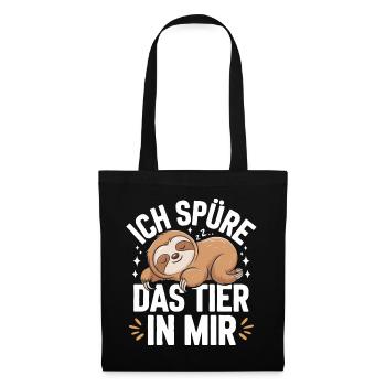 Sloth Sloths Animal Sleeping Lazy - Tote Bag - black - Front
