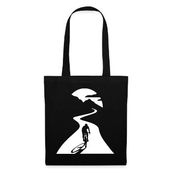 Cyclists in the moonlight - Tote Bag - black - Front