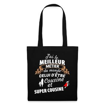 Fierté de la famille cousine super côte - Sac en tissu - noir - Devant