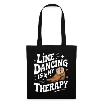Danse en ligne Danseurs - Sac en tissu - noir - Devant
