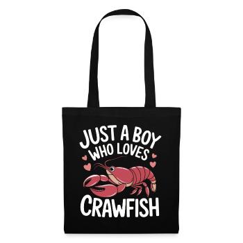 Homards, crabes, crevettes, fruits de mer - Sac en tissu - noir - Devant
