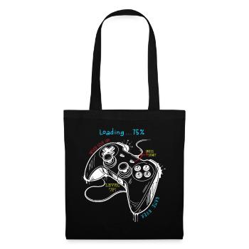 Controller-Kunst im Retro-Gaming-Stil - Stoffbeutel - Schwarz - Vorne