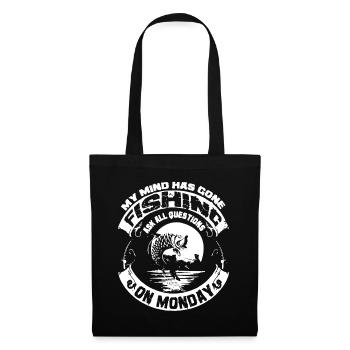 Fishing On Monday - Tote Bag - black - Front