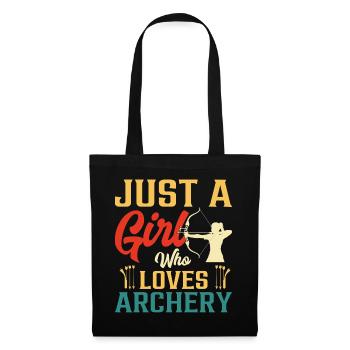 Just A Girl Who Loves Archery - Tote Bag - black - Front