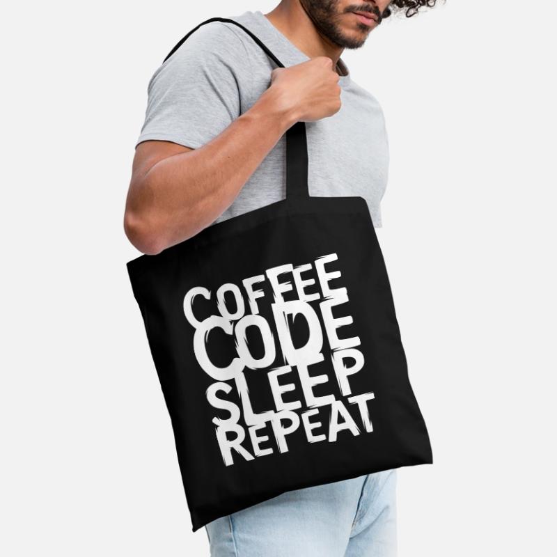 coffee code Programmierer - Informatik Arbeit Logo Stoffbeutel
