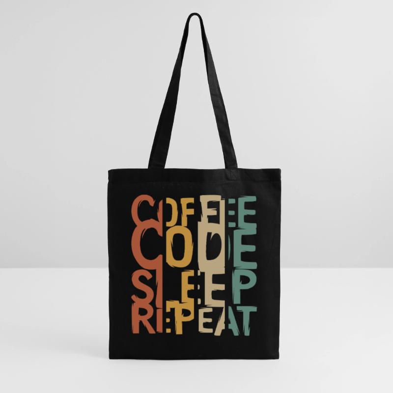 Coffee Code Sleep Repeat – Developer Design Tote Bag