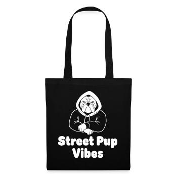 Street Pup Vibes Hoodie - Tote Bag - black - Front