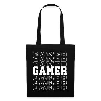 Joueur - Sac en tissu - noir - Devant