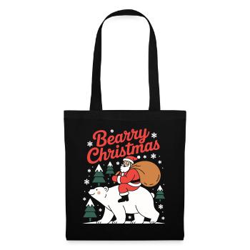 Ours de Noël Bearry Noël Noël - Sac en tissu - noir - Devant