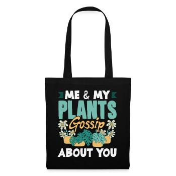 Cadeaux pour les jardins et les amoureux des plantes - Sac en tissu - noir - Devant