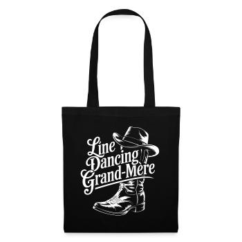 Line Dancing Grand-Mère - Sac en tissu - noir - Devant