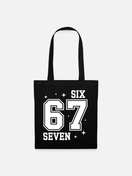 67 - Six Seven SixSeven 6-7 - Stoffbeutel - Schwarz