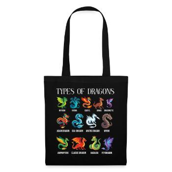 Types Of Dragons Lover Fantasy - Tote Bag - black - Front