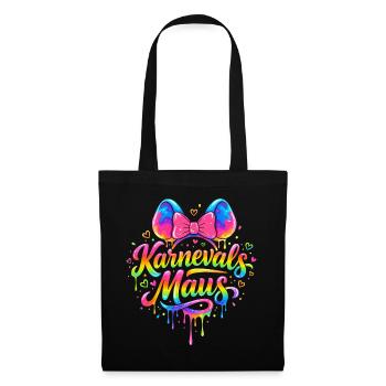 Fête amusante de carnaval avec costume de souris - Sac en tissu - noir - Devant