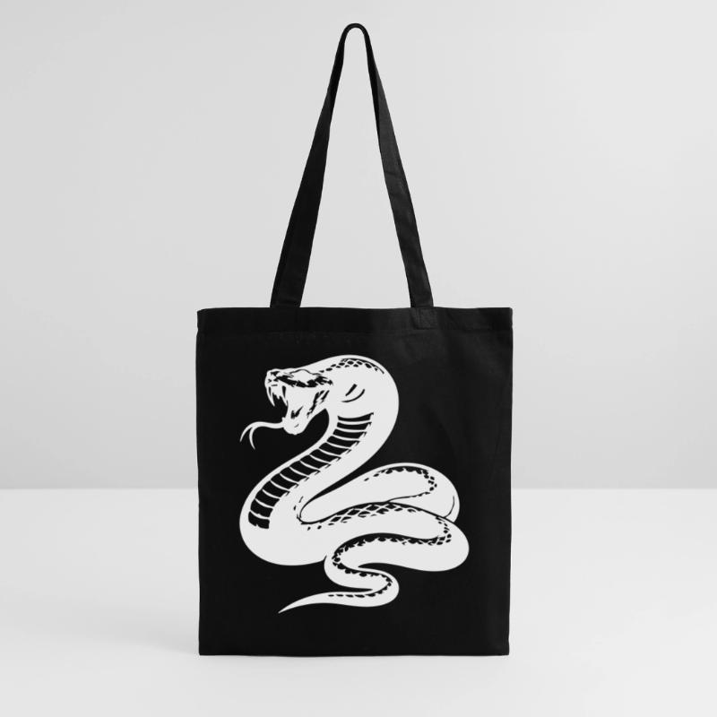 Snake Python Silhouette Tote Bag