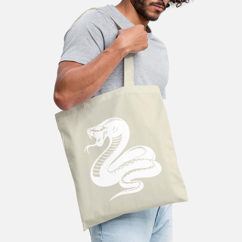 Silhouette du python serpent Sac en tissu
