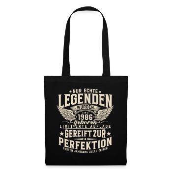Des légendes sont nées en 1986 - Sac en tissu - noir - Devant