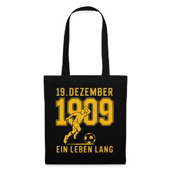 Dortmund 19. Dezember 1909 Fußball - Stoffbeutel - Schwarz - Vorne