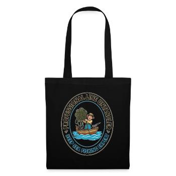 Deep Sea Line Unangler Patch - Tote Bag - black - Front
