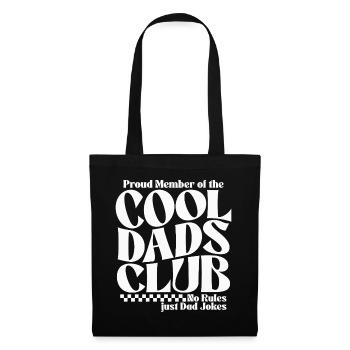 Cool Dads Club - Papa Vatertag Geschenk  - Stoffbeutel - Schwarz - Vorne