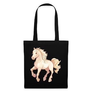 Cheval - Sac en tissu - noir - Devant