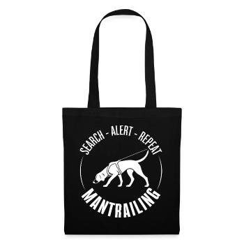 Chien de chasse de roue Foxhound Chiens de recherche sportive Wilsigns - Sac en tissu - noir - Devant