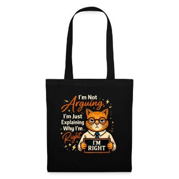J’ai toujours raison, pas de raison - Sac en tissu - noir - Devant