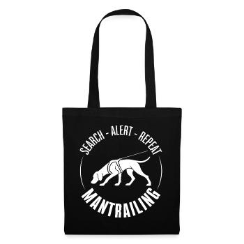 Vizsla Mantrailing Hundesport Hunde Hund Wilsigns - Stoffbeutel - Schwarz - Vorne