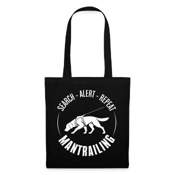 Golden Retriever Mantrailing Hundesport Suchhunde - Stoffbeutel - Schwarz - Vorne