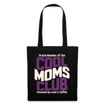 Club des mamans cool - Un cadeau des mamans pour la fête des mères - Sac en tissu - noir - Devant