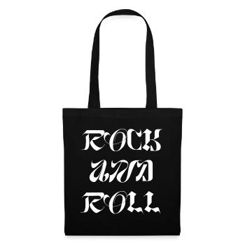 Glyphes du logo Rock and Roll - Sac en tissu - noir - Devant