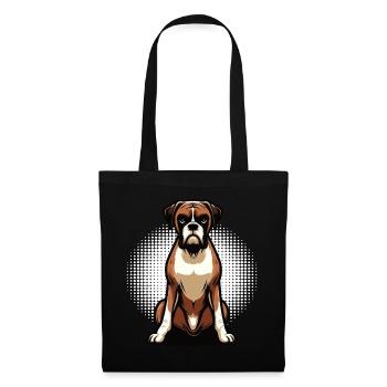 Boxer Boxer Porte-boxeurs Boxer Chien Boxer Propriétaire de boxer Fan boxer - Sac en tissu - noir - Devant