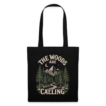 Outdoor Adventure - The Woods are Calling - Tote Bag - black - Front