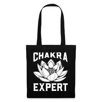 Chakra-Expertin - Stoffbeutel - Schwarz - Vorne