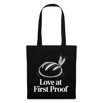Love at First Proof - Stoffbeutel - Schwarz - Vorne