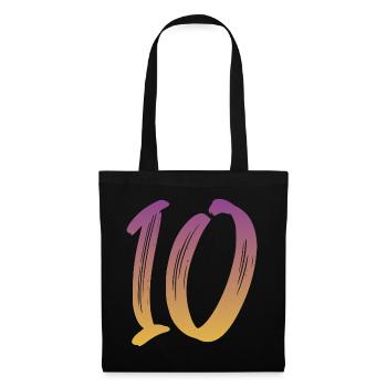 10 - Stoffbeutel - Schwarz - Vorne