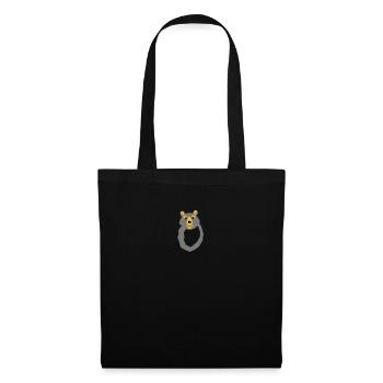 bear letter o drawing - Tote Bag - black - Front