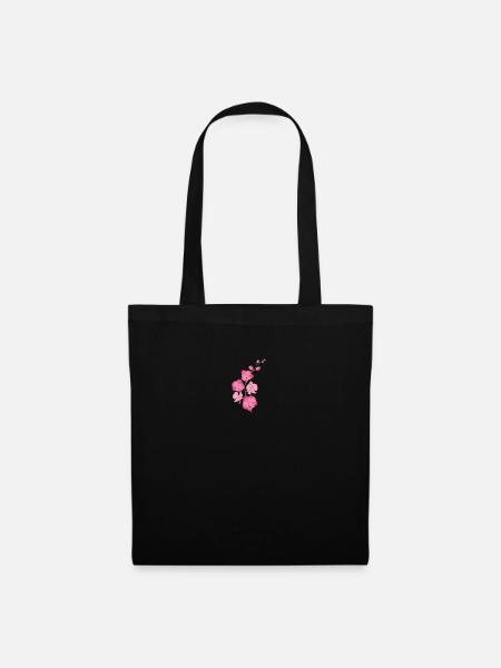 ORCHIDS flower - gift of love - pink pink - Tote Bag - black