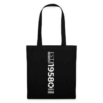 65th Birthday Man Original June Vintage 1958 - Sac en tissu - noir - Devant